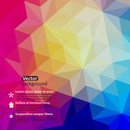 Vector retro pattern of geometric shapes Colorful mosaic banner N9