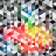 Vector retro pattern of geometric shapes Colorful mosaic backdr N3
