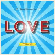 Happy valentines day poster