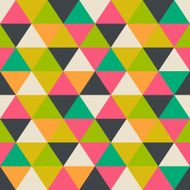 Retro pattern of geometric shapes Colorful mosaic banner Geome N5