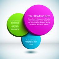 Colorful 3D circle background N3