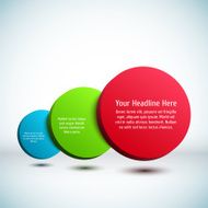 Colorful 3D circle background N4
