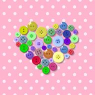 Buttons Heart Valentine N2