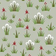Seamless floral retro pattern of classic style N2