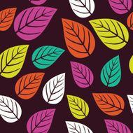 seamless leaves pattern background N8
