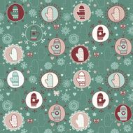 Mitten seamless pattern N5