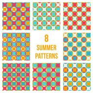 Set of eight seamless patterns N3