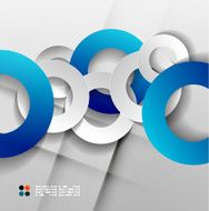 Vector modern 3d circles N2