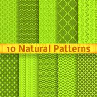 Natural vector seamless patterns (tiling)