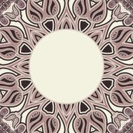 Greeting card with oriental pattern N14