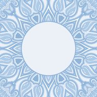 Greeting card with oriental pattern N15