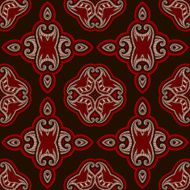 Patterned floor tile in oriental style N14
