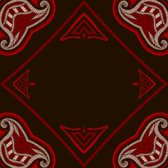 Patterned floor tile in oriental style N17