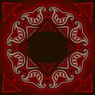 Patterned floor tile in oriental style N18