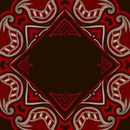 Greeting card with oriental pattern N21