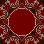 Greeting card with oriental pattern N22