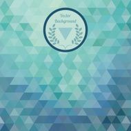 Abstract blue background Triangular pattern