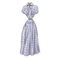 Vintage dress in 1940 style