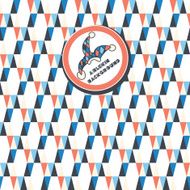 seamless pattern of triangles on a white background