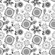Flower pattern background Vector illustration
