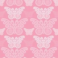 seamless pattern lace butterfly