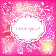 Floral Love background