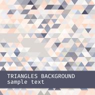 geometric background of colored triangles space for text