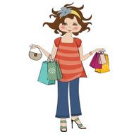 woman at shopping N5