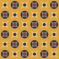 Seamless pattern in retro colors N7
