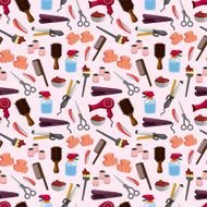 hairdressing KIT seamless pattern N2