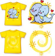 kid shirt with cute seal printed