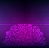 Template frame design for card with lace ribbon N8