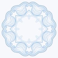 Patterned floor tile in oriental style N23