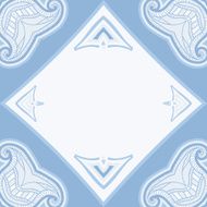 Patterned floor tile in oriental style N25