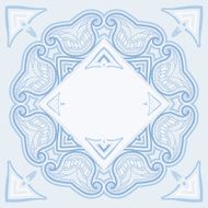 Patterned floor tile in oriental style N27