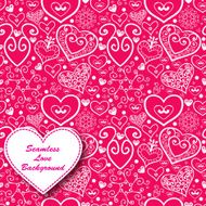Vector Valentine&#039;s day lacy paper heart greeting card N30