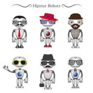 vector hipster robots