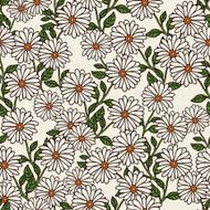 Abstract floral backgrounds camomile ornament