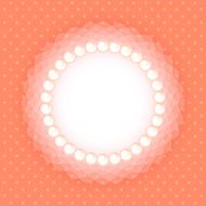 Frame with beads and bow N3