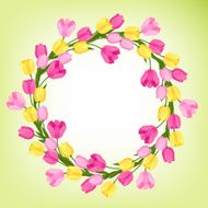 Spring flowers tulips natural background