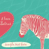 zebra with place for text N4