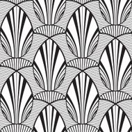 seamless abstract geometric flower background