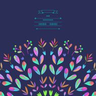 Pattern with vegetative elements in vector N5
