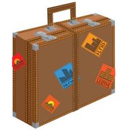 Large suitcase for travel