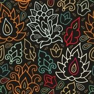 Seamless floral pattern in turkish style N3