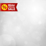 winter special sale vector background
