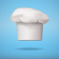 White chef cap toque