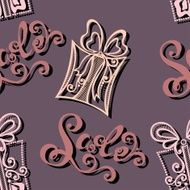 Seamless Pattern with Gifts Sale (Vector)