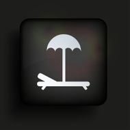 Vector square icon on black background Eps10 N4