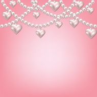 heart pearl necklace N2